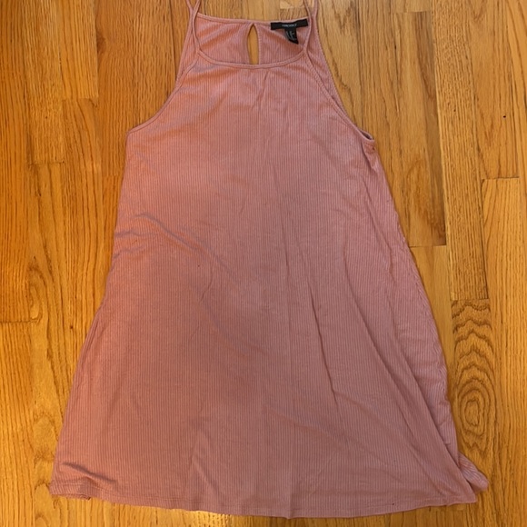 BUNDLE DEAL - Two Forever 21 Jersey Knit Mini Dresses (Pink and Hunter Green) - Picture 2 of 15